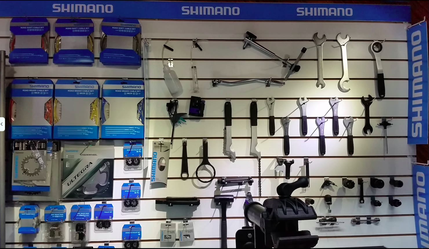 Panel de herramientas Shimano y repuestos Ultegra